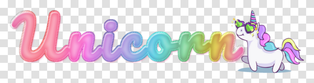 Ftestickers Text Typography Wordart Unicorn Colorful Cartoon, Knot Transparent Png