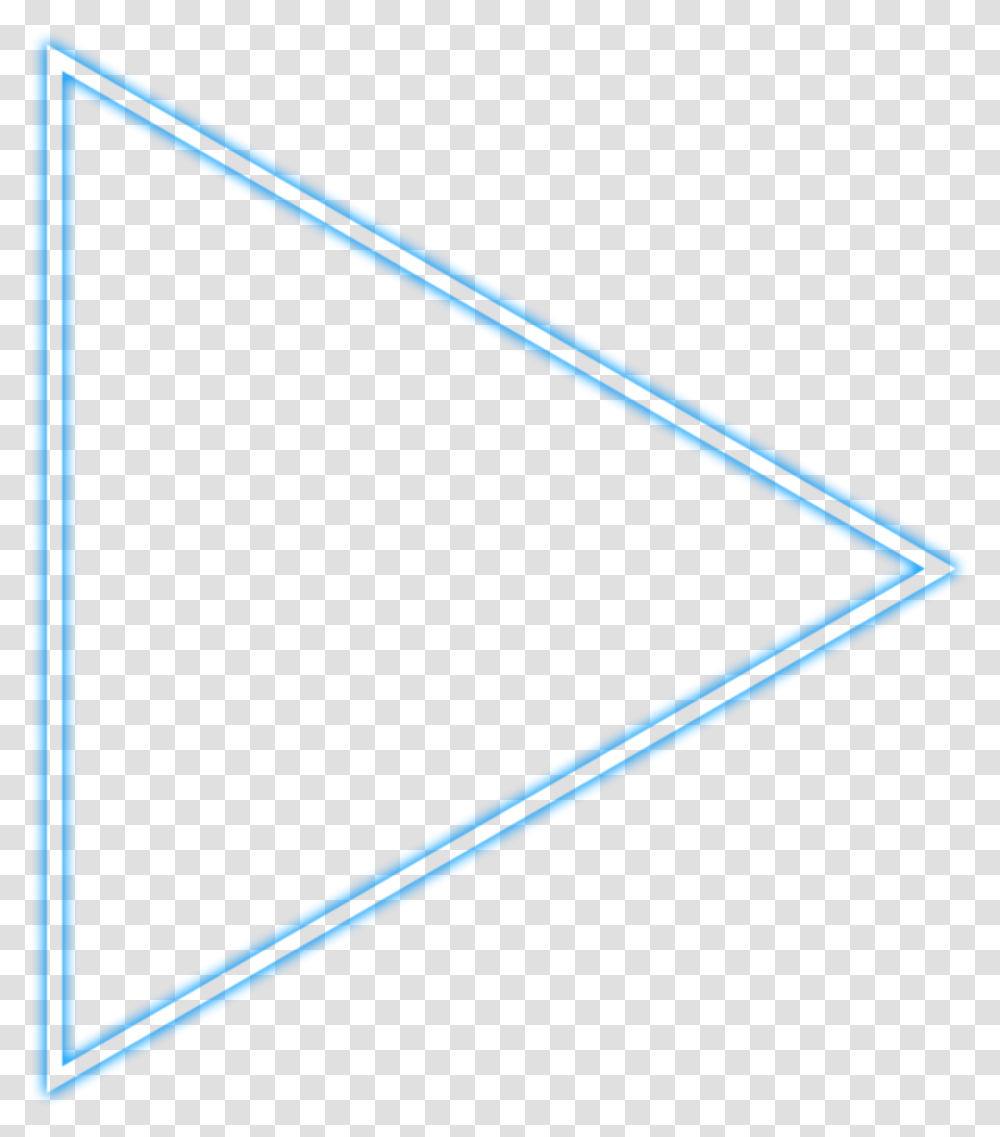 Ftestickers Triangle Blue Glow Parallel, Baton Transparent Png