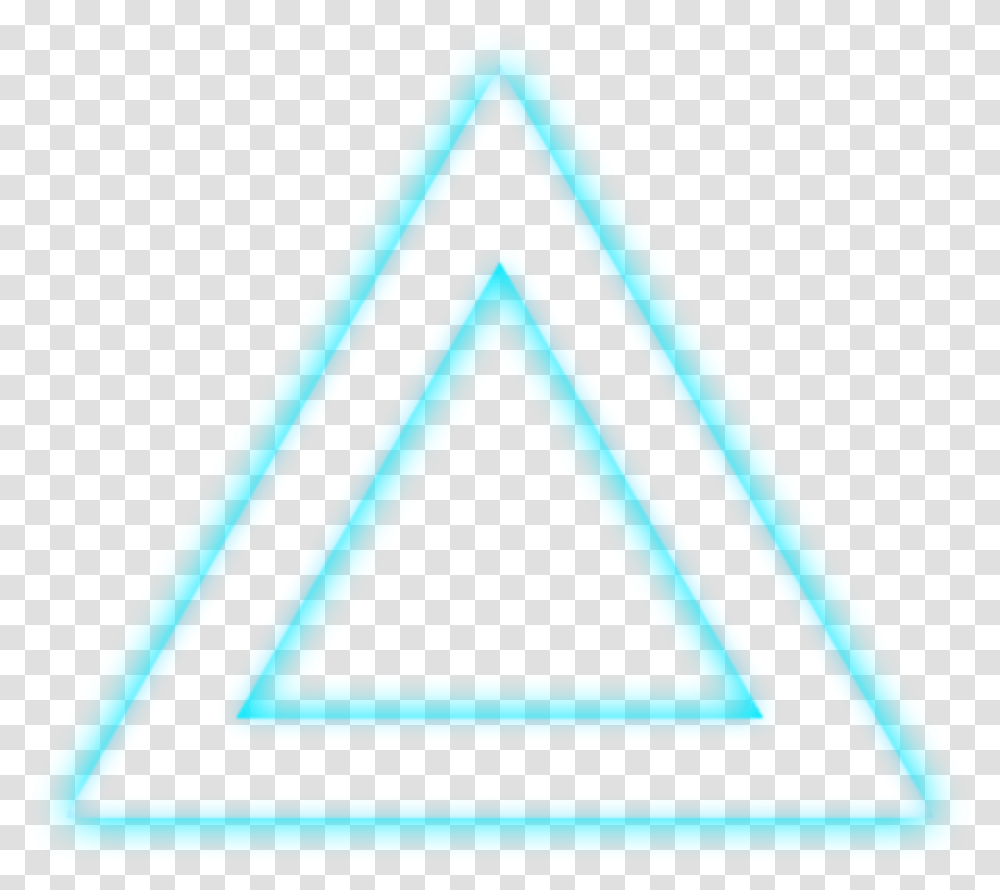 Ftestickers Triangle Glow Neon Triangle Transparent Png
