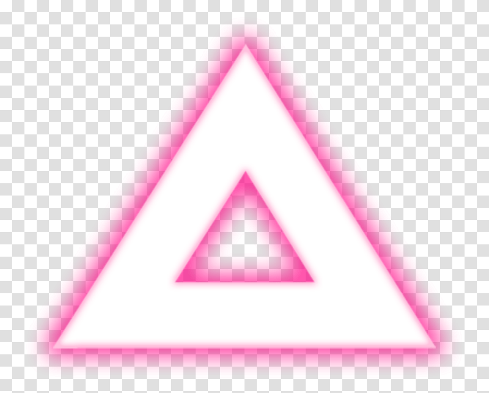 Ftestickers Triangle Shape Figure Neon Triangle Transparent Png