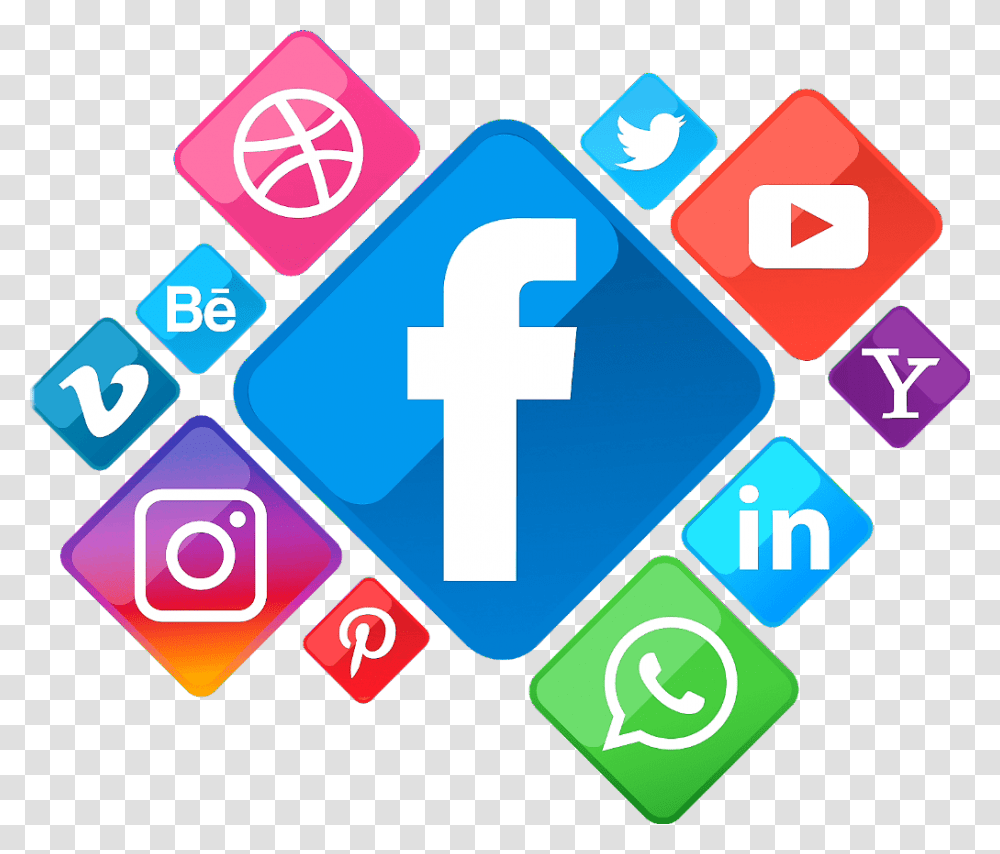 Ftestickers Twitter Instagram Whatsapp Vevo Behance Social Media Marketing Post Designs, Logo, Trademark Transparent Png