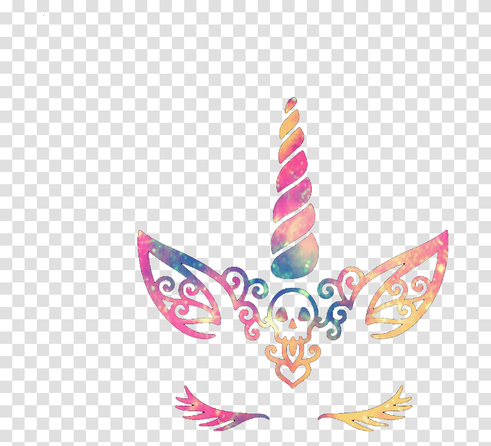 Ftestickers Unicorns Magic Magical Colorful Cute Party Hat, Emblem Transparent Png