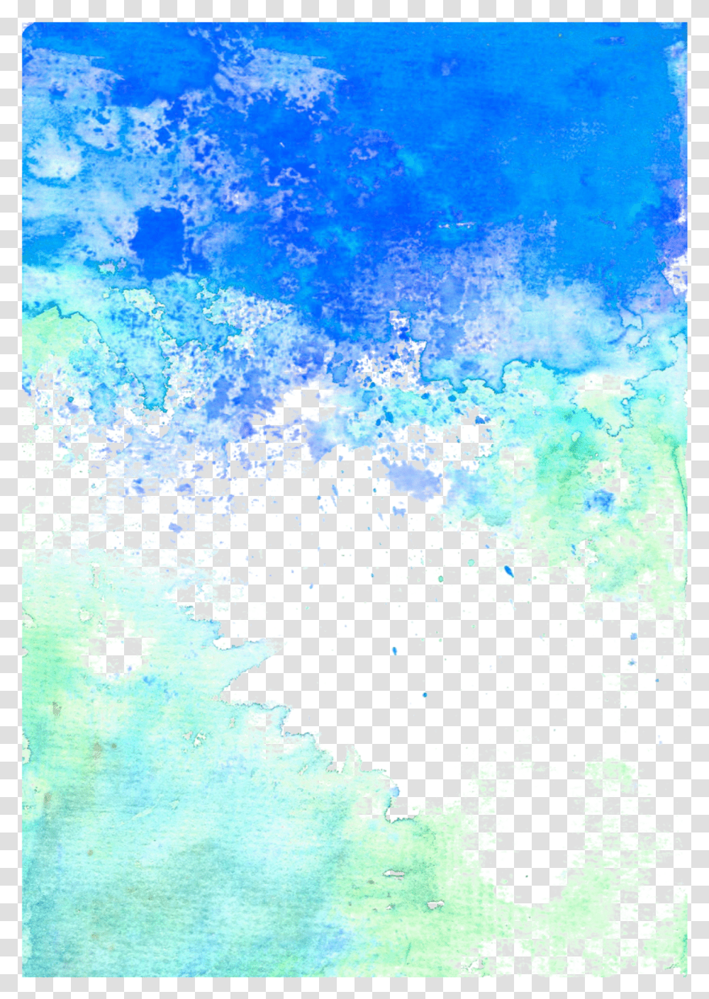 Ftestickers Watercolor Background Overlay Borders Blue Watercolor Borders Transparent Png