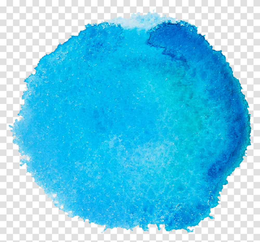 Ftestickers Watercolor Brushstroke Dot Blue Paint On Effect, Sphere, Crystal, Sea, Outdoors Transparent Png