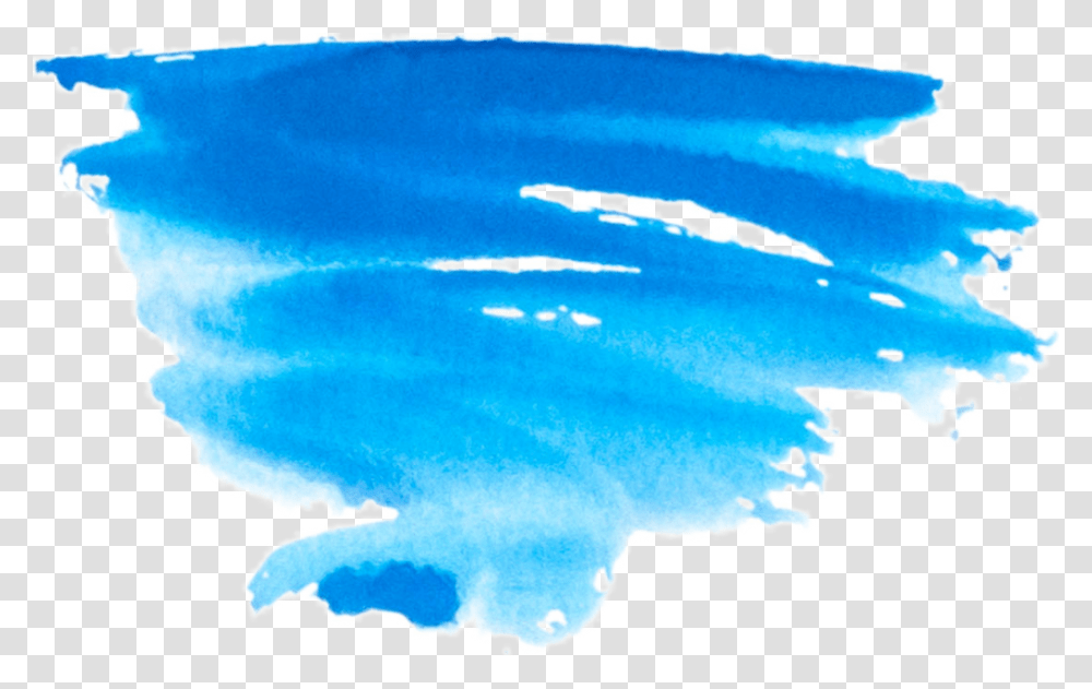 Ftestickers Watercolor Brushstroke Scribble Blue Pincelada De Tinta, Nature, Outdoors, Sea, Bird Transparent Png