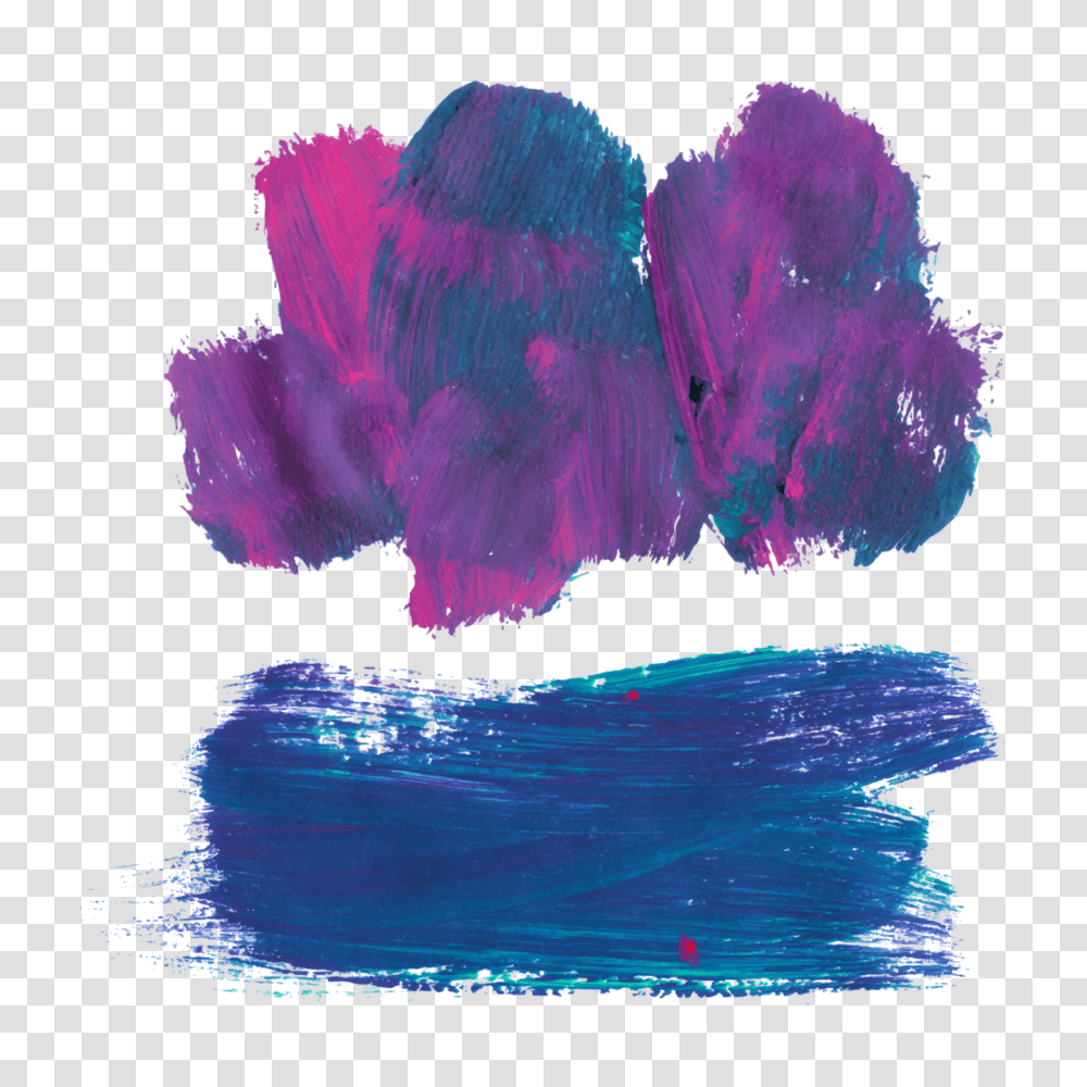 Ftestickers Watercolor Brushstrokes Blue Purple, Mineral, Crystal, Sea, Outdoors Transparent Png