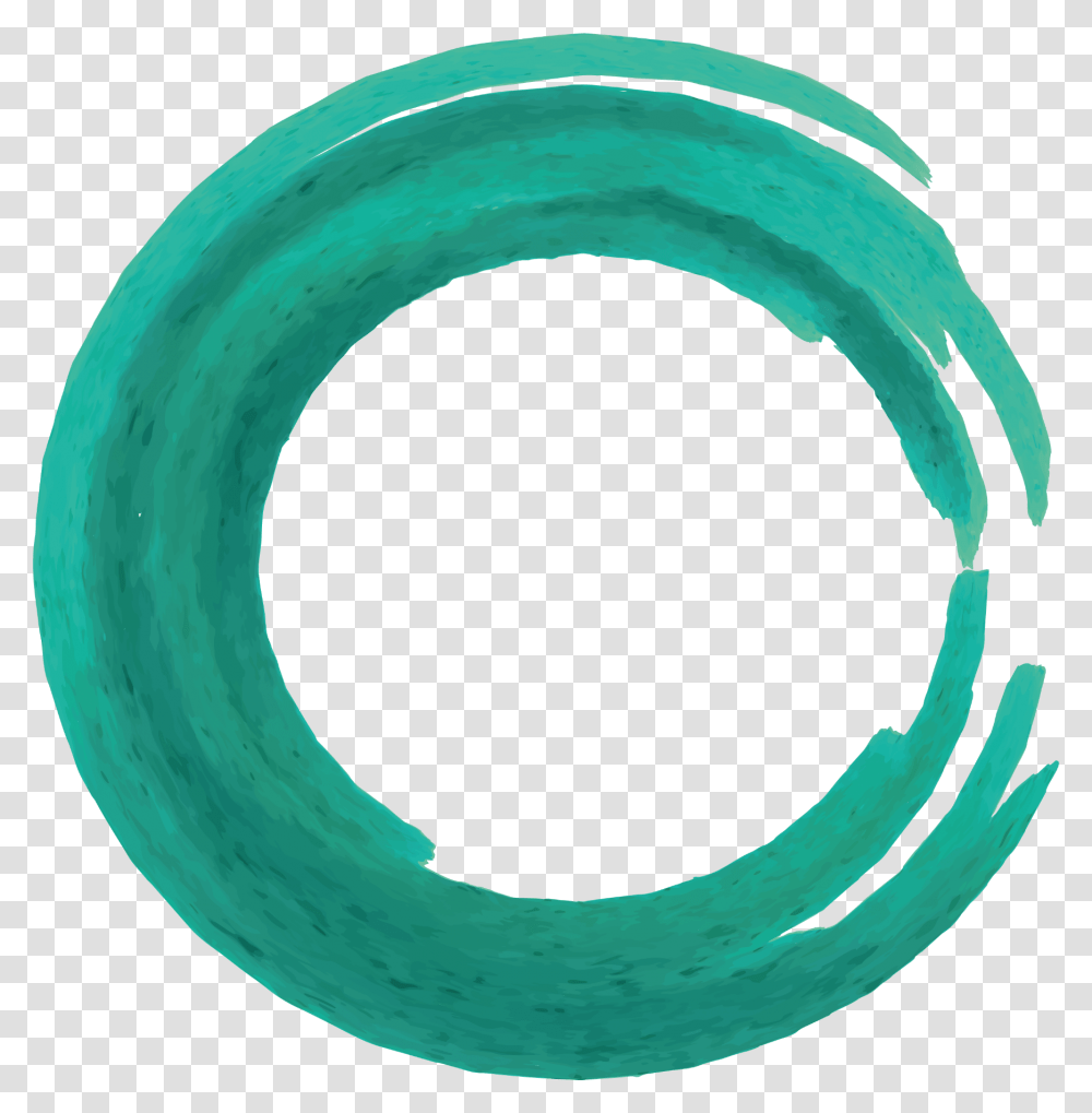Ftestickers Watercolor Brushstrokes Circle Green, Sphere, Frisbee, Toy, Hole Transparent Png