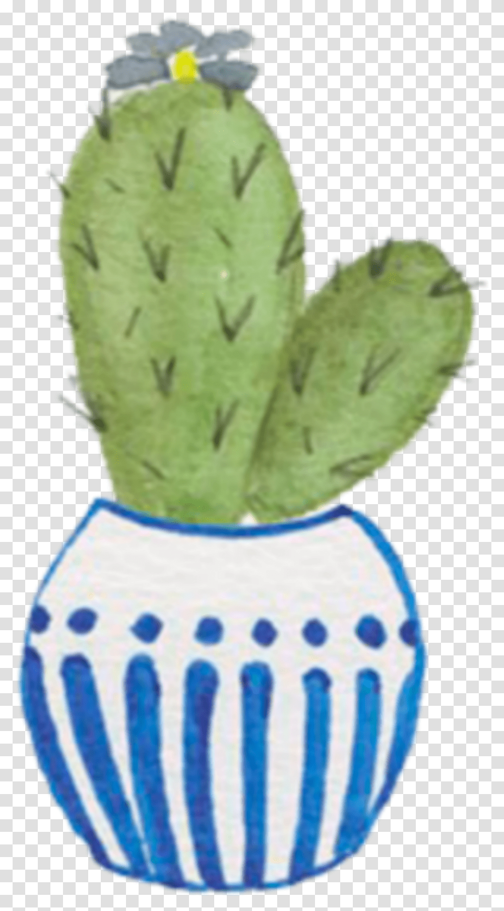 Ftestickers Watercolor Cactus Potted Cute, Plant, Diaper, Leaf, Food Transparent Png