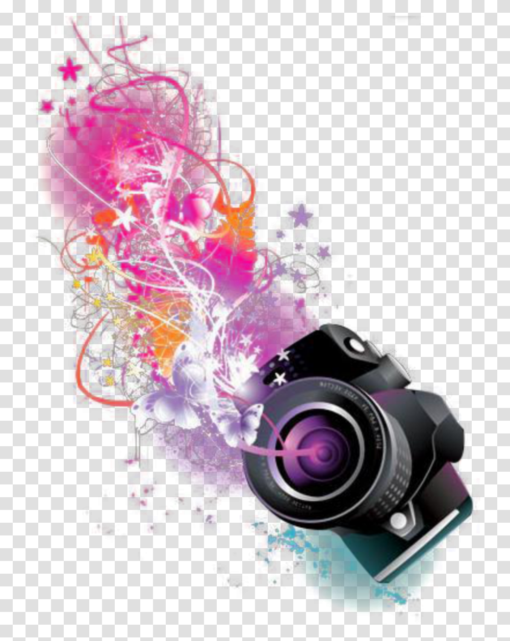 Ftestickers Watercolor Clipart Camera Abstract Camera Logo Design, Electronics Transparent Png