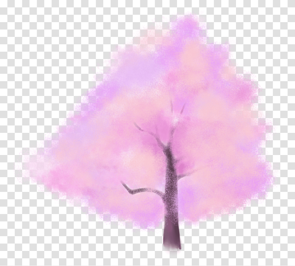 Ftestickers Watercolor Painting Tree Colorful Still Life, Purple, Apparel, Plant Transparent Png