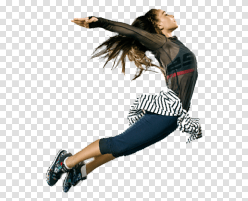 Ftestickers Woman Jump Levitation, Apparel, Person, Human Transparent Png