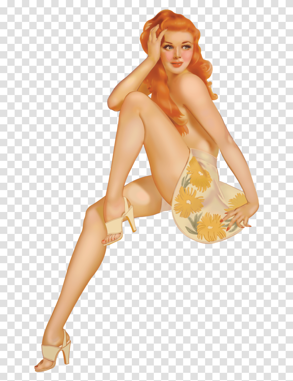 Ftestickers Woman Sitting Pinupgirl Vintage Retro Pin Up Girl Background, Lingerie, Underwear, Person Transparent Png