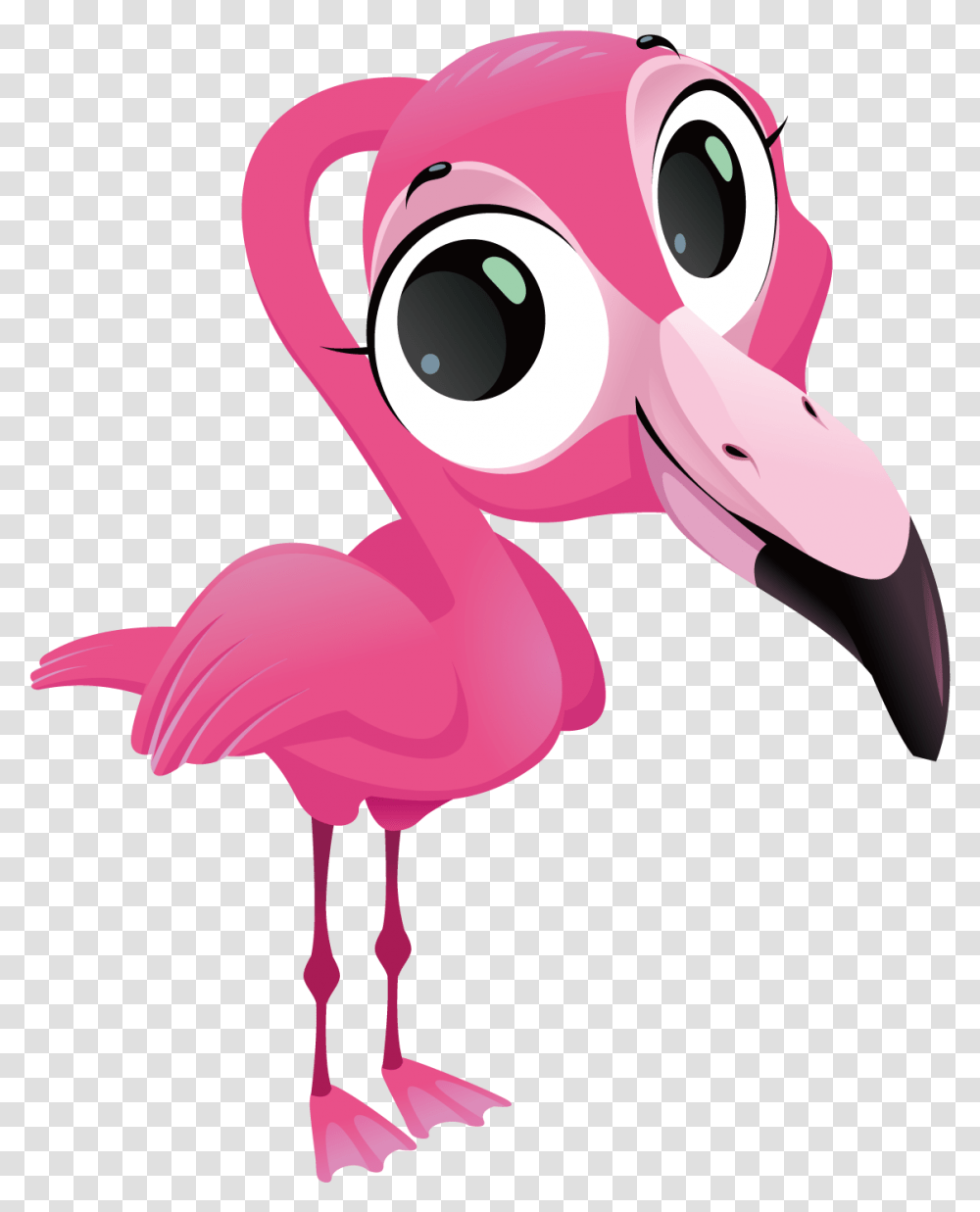 Ftestickersbird Cutepink Freetoedit Cartoon Flamingo, Animal, Toy Transparent Png