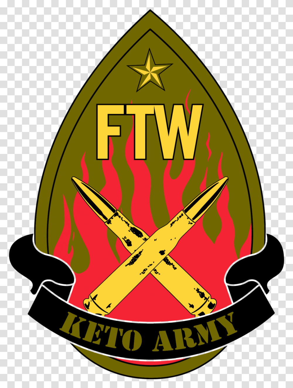 Ftw Keto Army - Fire Team Whiskey, Symbol, Logo, Trademark, Armor Transparent Png