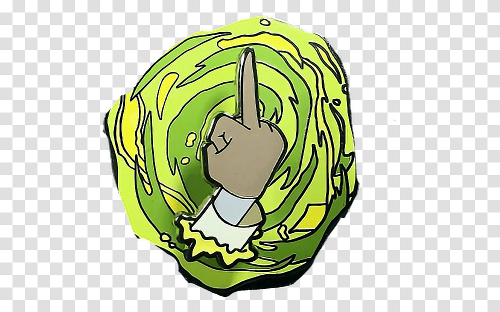 Fuck You Finger Rick And Morty Rickandmorty Rick And Morty Pickle Rick Pin, Plant, Vegetable, Food, Helmet Transparent Png
