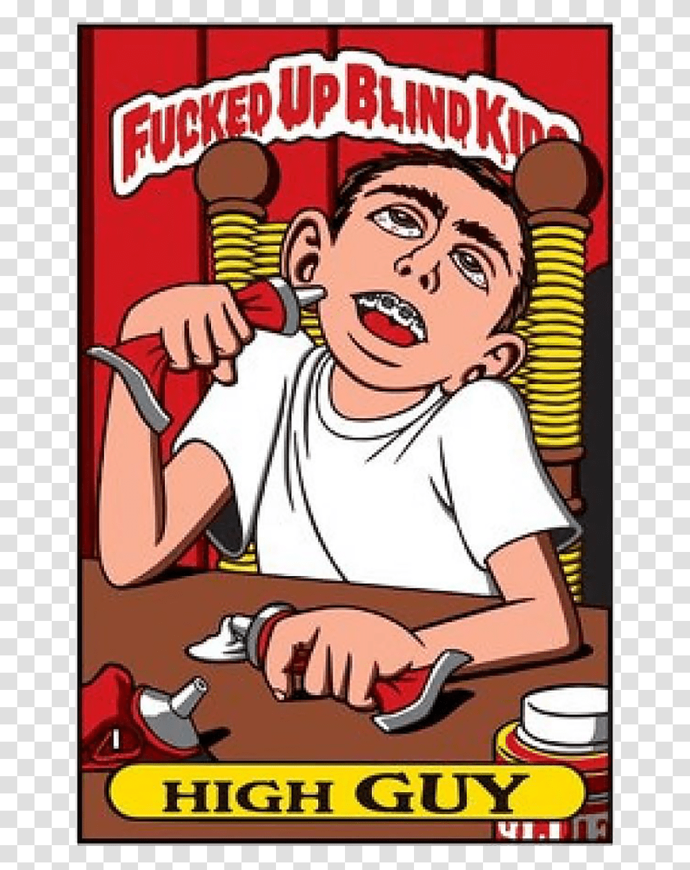 Fucked Up Blind Kids Skate, Comics, Book, Poster, Advertisement Transparent Png
