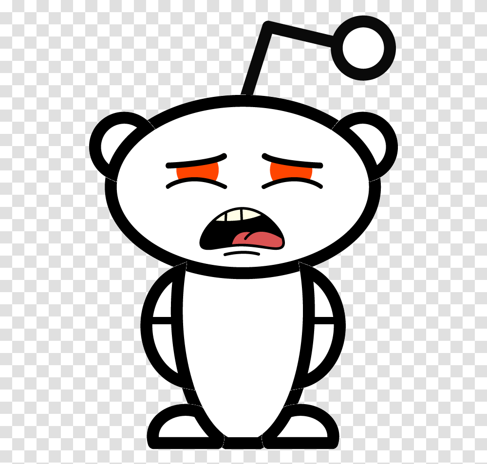 Fuckingchrist Reddit Snoo, Stencil, Mustache, Face, Animal Transparent Png