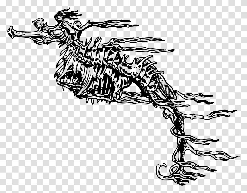 Fucus Like Seahorse Clip Arts Skeleton Seahorse, Gray, World Of Warcraft Transparent Png