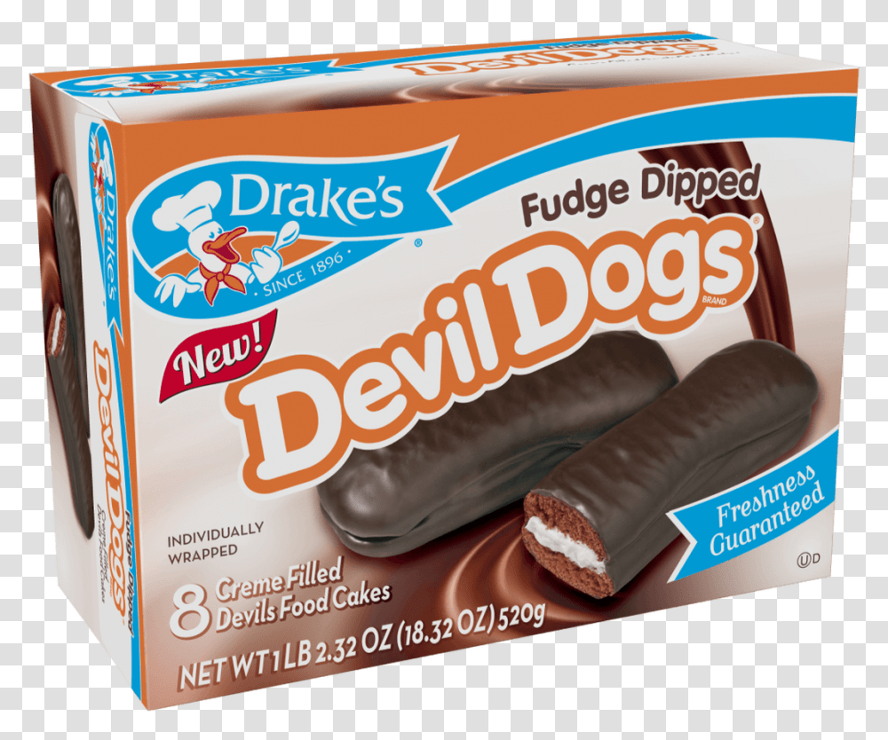 Fudge Dipped Devil Dogs, Dessert, Food, Sweets, Confectionery Transparent Png