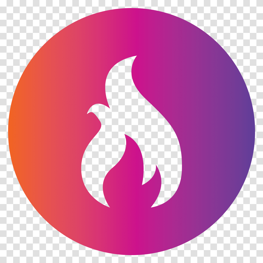 Fuel Cycle Logo Flame In Circle Gradient Mornington Crescent Tube Station, Symbol, Trademark, Bird, Animal Transparent Png