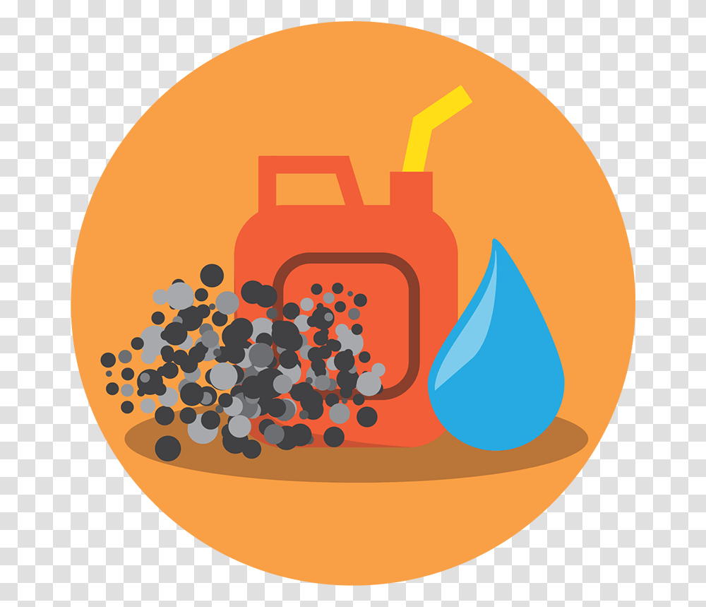 Fuel Oil Container Exhaust Particles And A Water Illustration, Plant, Baseball Cap, Food, Vegetable Transparent Png