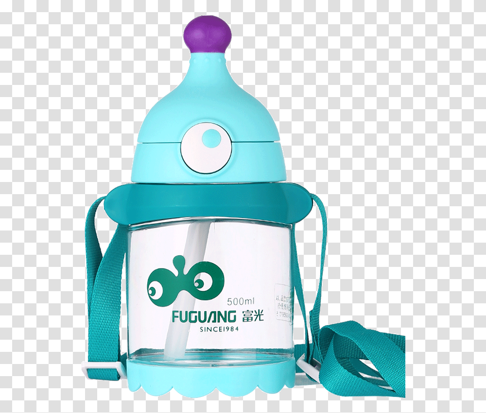 Fuguang Children's Water Cups Hand Cups Ropes Portable, Bottle, Shaker, Water Bottle, Beverage Transparent Png