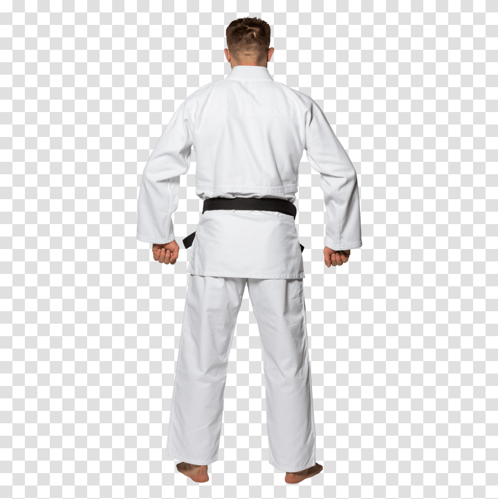 Fuji Single Weave Judo Gi Judo Gi Back, Person, Karate, Martial Arts, Sport Transparent Png