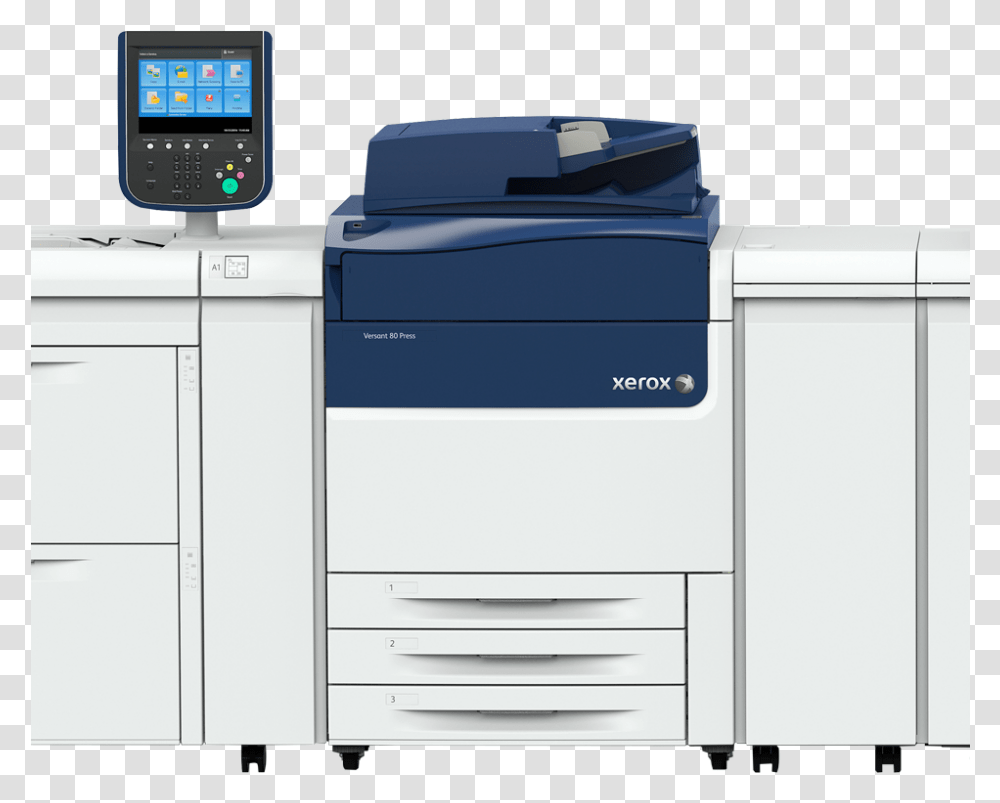 Fuji Xerox Versant 180 Press Fuji Xerox Versant 80 Press, Machine, Printer, Mobile Phone, Electronics Transparent Png