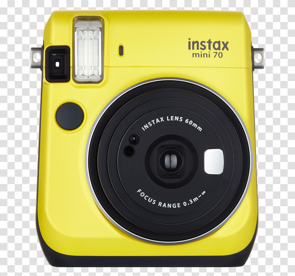 Fujifilm Mini 70 Yellow, Camera, Electronics, Digital Camera Transparent Png