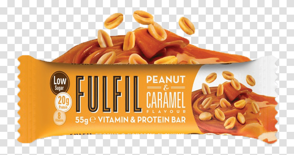 Fulfil Protein Bar Fulfil Peanut And Caramel, Food, Pasta, Birthday Cake, Dessert Transparent Png