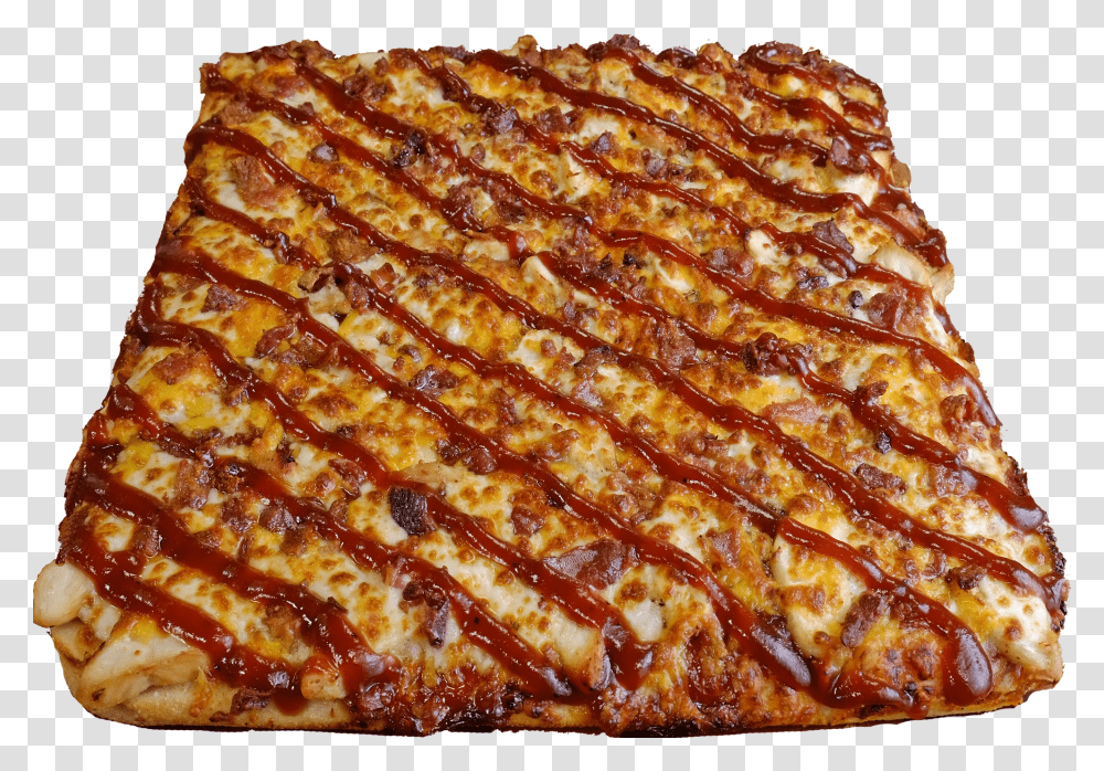 Full Bbq Chicken Pizza Fast Food, Dessert, Dish, Meal, Sliced Transparent Png