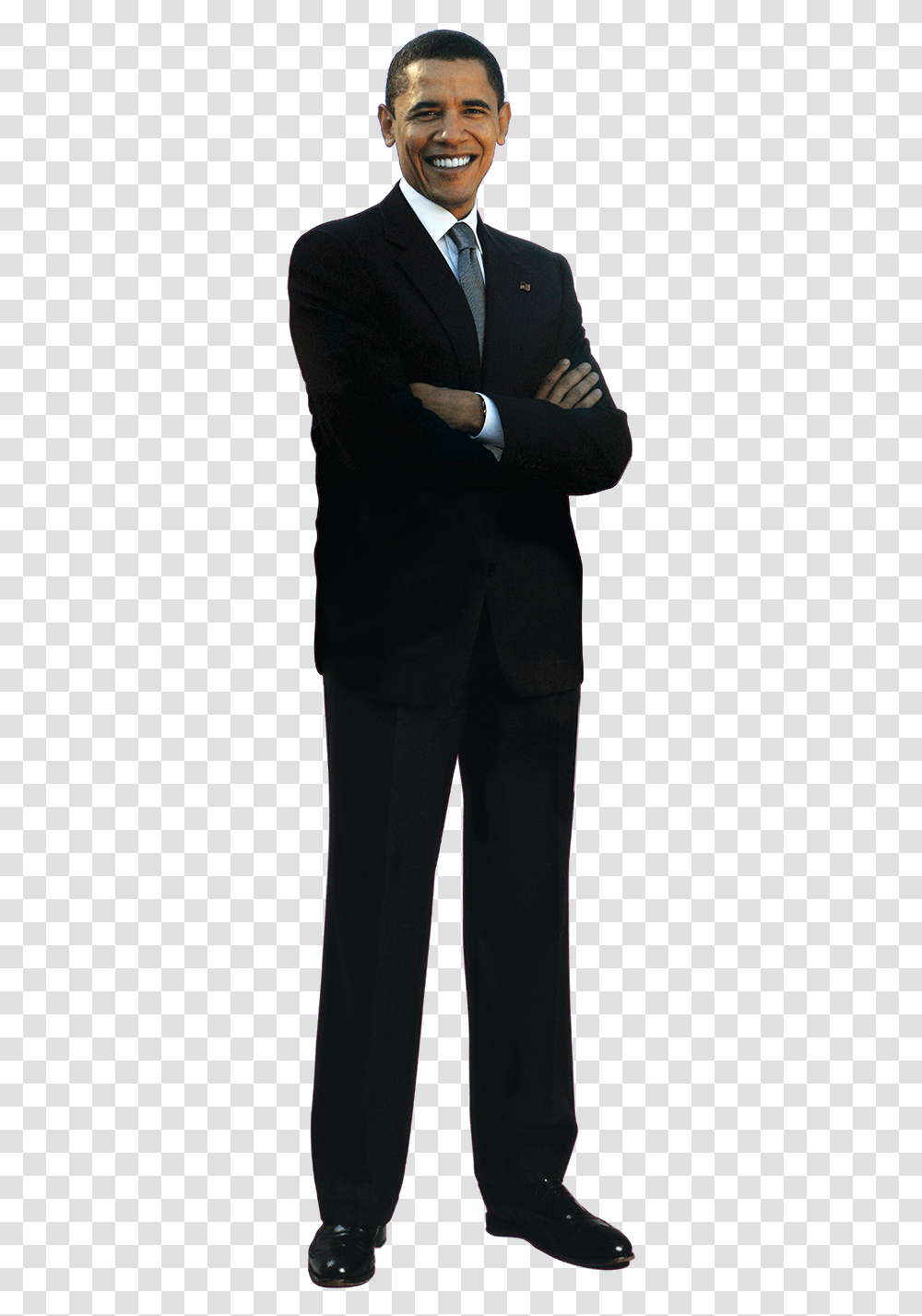 Full Body Barack Obama, Sleeve, Suit, Overcoat Transparent Png