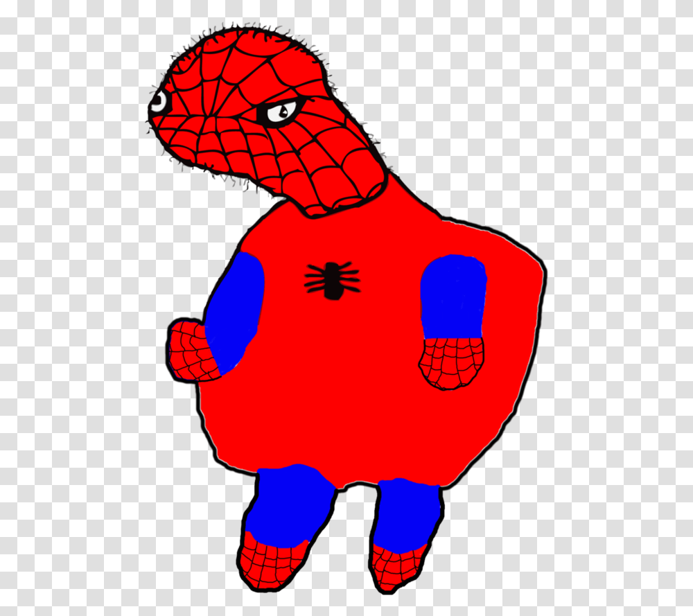 Full Body By Hyposnoke Clipart Black And White Library Spooderman On Background, Person, Human, Animal, Sea Life Transparent Png