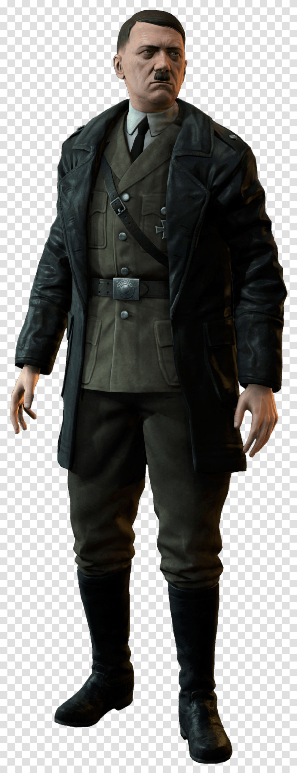 Full Body Image Of Hitler, Overcoat, Person, Suit Transparent Png