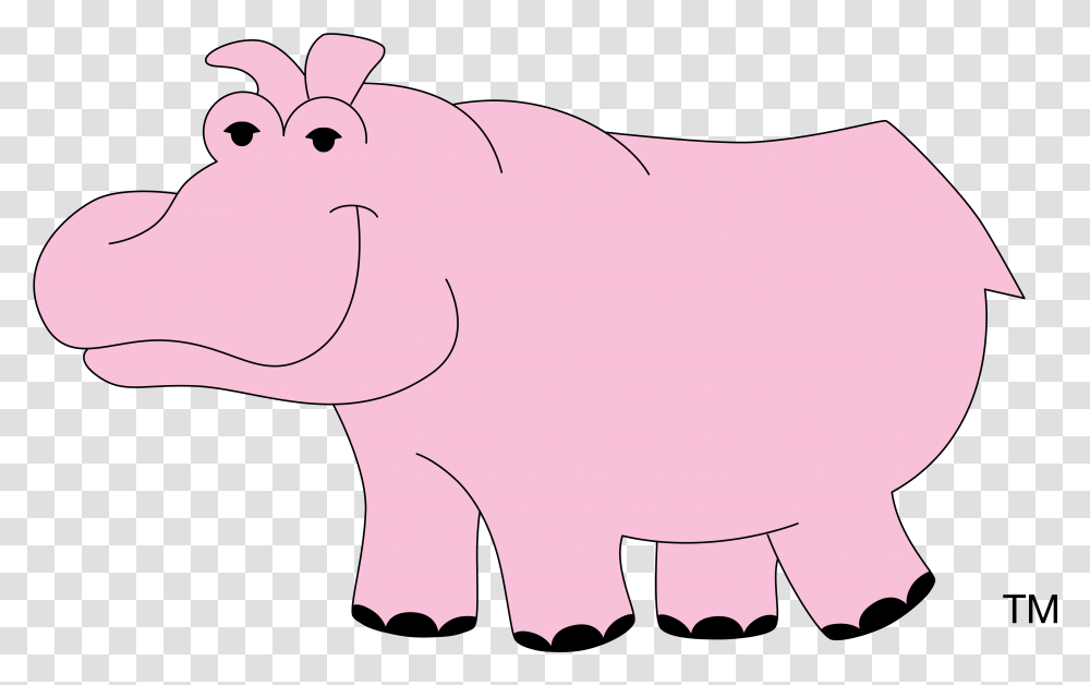 Full Color Party Rental Ltd Pink Hippo Party Rental, Mammal, Animal, Wildlife, Pig Transparent Png