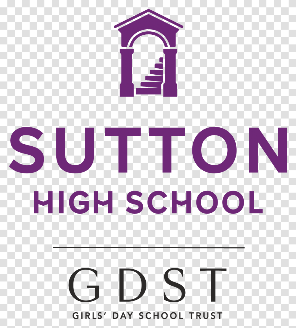 Full Colour Lock Up Logo Sutton High School Logo, Poster, Advertisement, Alphabet Transparent Png