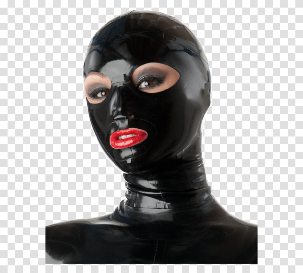 Full Face Hood Latex Hood, Head, Helmet, Apparel Transparent Png
