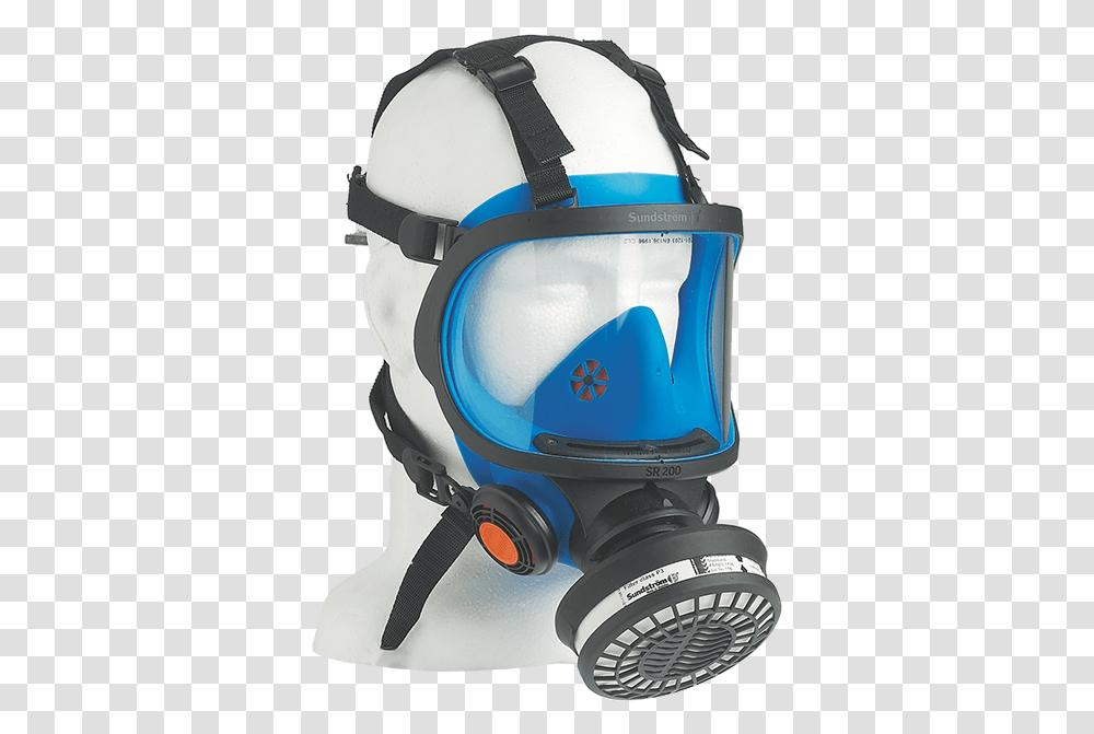 Full Face Mask Respirator And Eye Protection Dry Suit, Apparel, Helmet, Crash Helmet Transparent Png