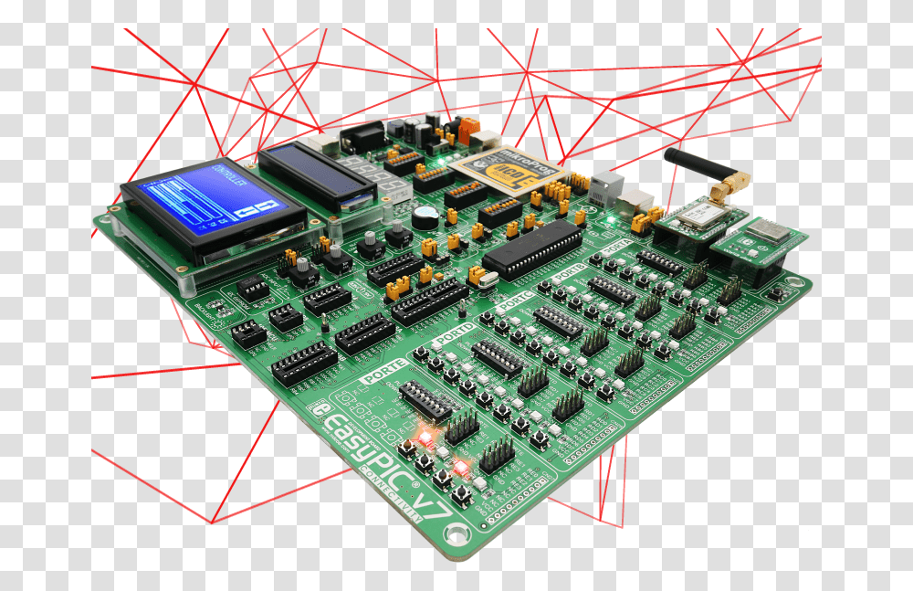 Full Featured Board Top Banner Easypic V Development Board, Electronics, Toy, Computer, Hardware Transparent Png