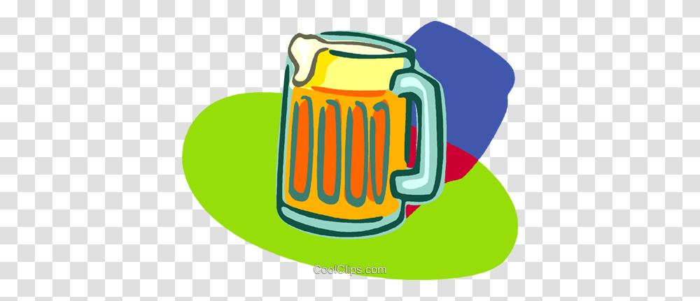 Full Frosty Beer Mug Royalty Free Vector Clip Art Illustration, Stein, Jug, Beverage, Drink Transparent Png