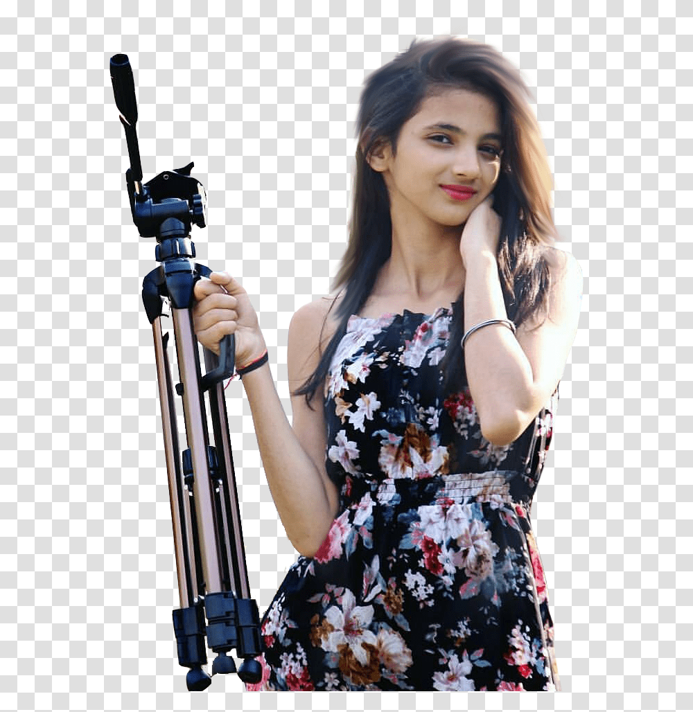 Full Hd Girl Background, Tripod, Person, Human, Photography Transparent Png
