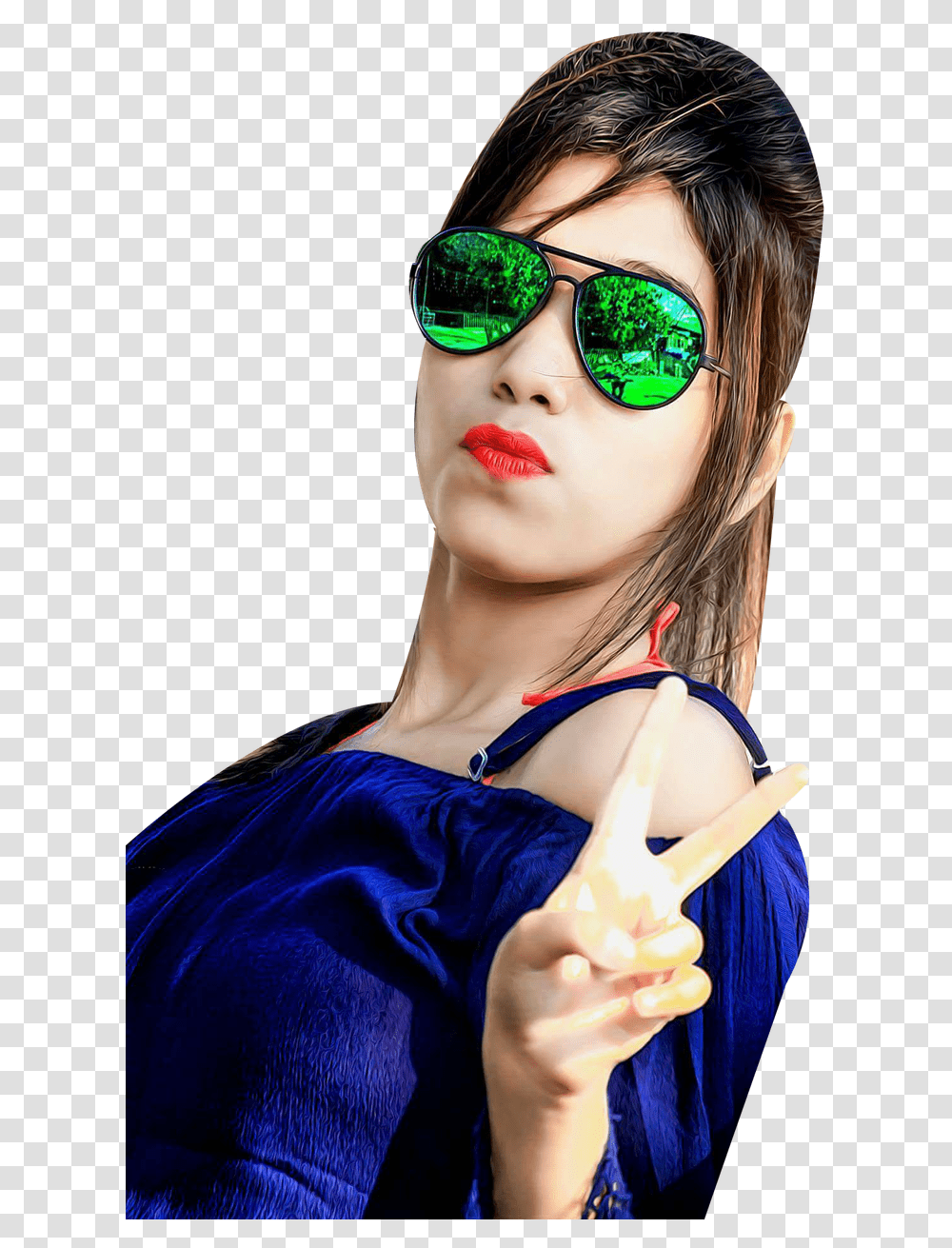 Full Hd Girls Download Girl Hd Background, Sunglasses, Accessories, Person, Face Transparent Png
