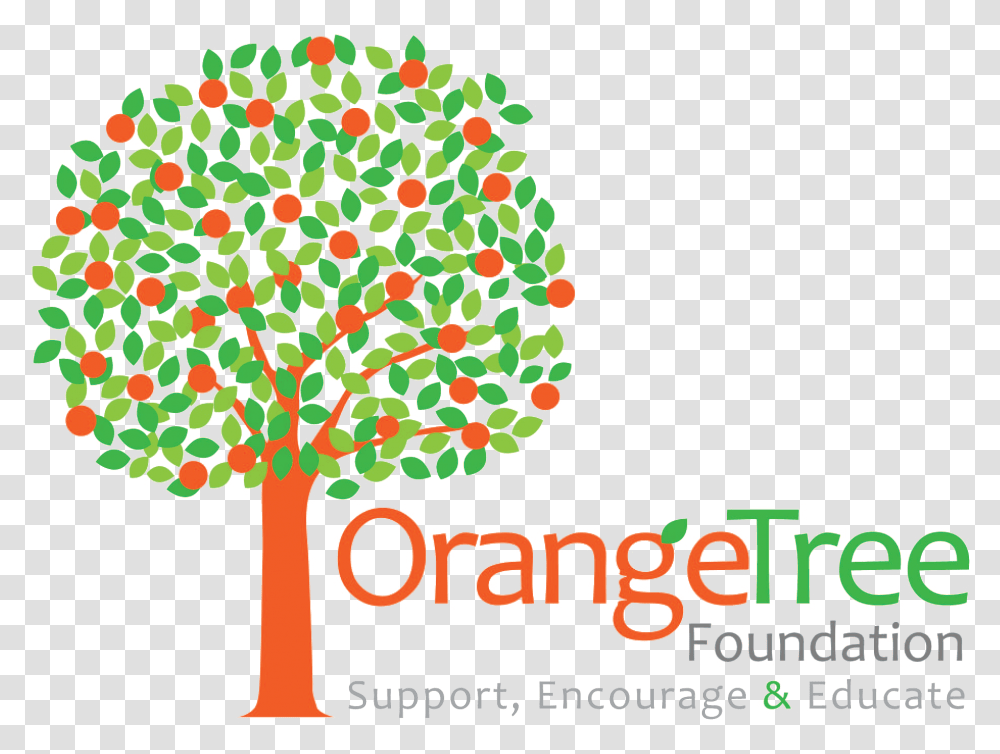 Full Hd Orange Tree Logo, Floral Design, Pattern Transparent Png