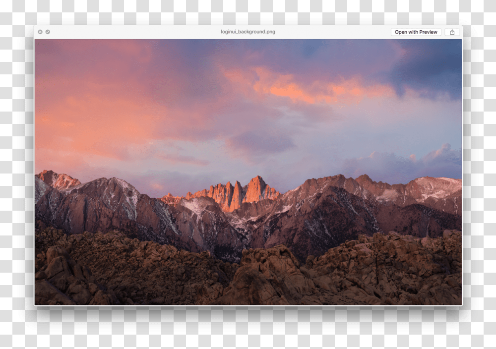 Full Hd Wallpaper Mac, Nature, Mountain, Outdoors, Mountain Range Transparent Png
