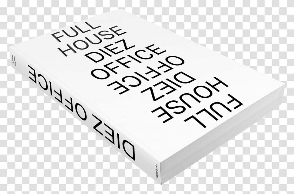 Full House Stefan Diez, Paper, Book, Alphabet Transparent Png
