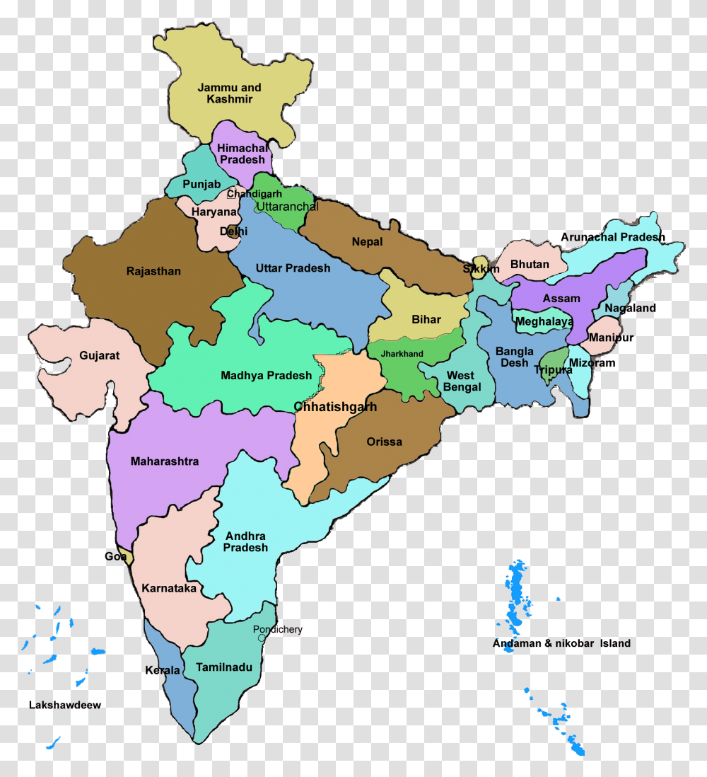 Full India Map Jaipur In India Map, Plot, Diagram, Atlas, Poster Transparent Png