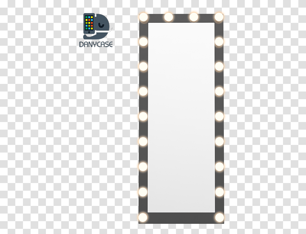 Full Length Mirror - Large Door With Led Light Bulbs Lights, Indoors, Lighting, Room Transparent Png