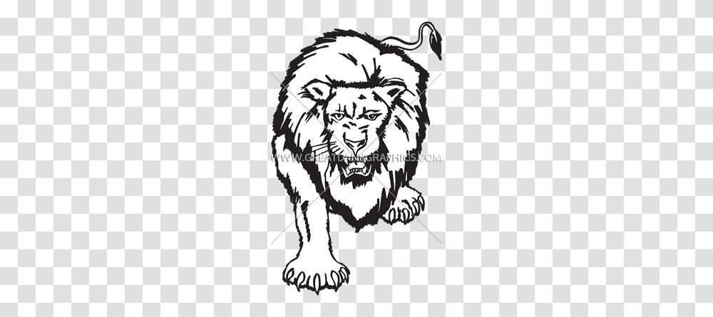 Full Lion Production Ready Artwork For T Shirt Printing, Mammal, Animal, Wildlife, Wolf Transparent Png