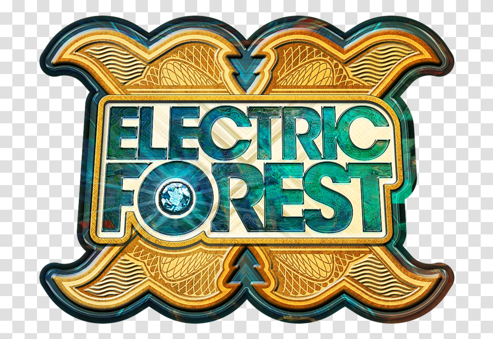 Full Logo Electric Forest, Trademark, Meal, Food Transparent Png