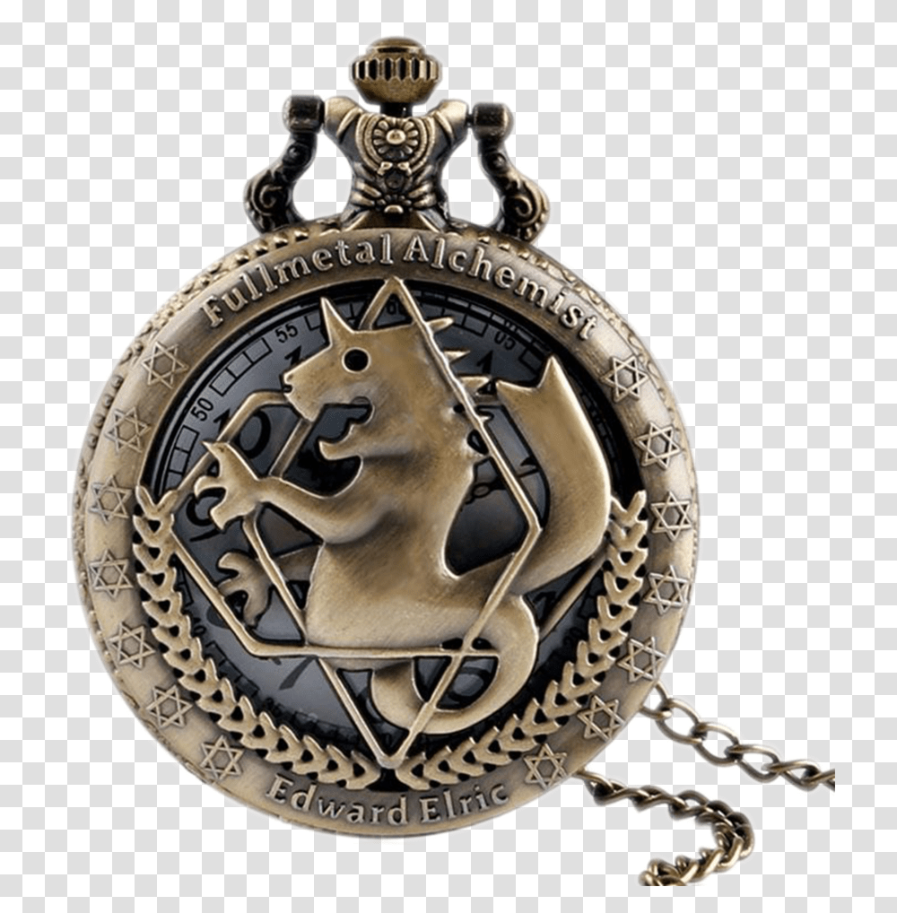 Full Metal Alchemist Pocket Watch, Logo, Trademark, Clock Tower Transparent Png